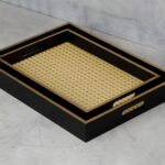 Duo-Plateaux-Serveurs-Style-Cannage-Noir-&-Naturel-PRIX-promo-casablanca-maroc-coucouMarket