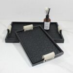 Plateau-Organiseur-en-Cuir-Bicolore-Design-Tissé-Prix-Casablanca-Maroc-coucouMarket-Multicolores-PRIX-promo-casablanca-maroc-coucouMarket-Rabat-Fes-Marrakech-Tanger