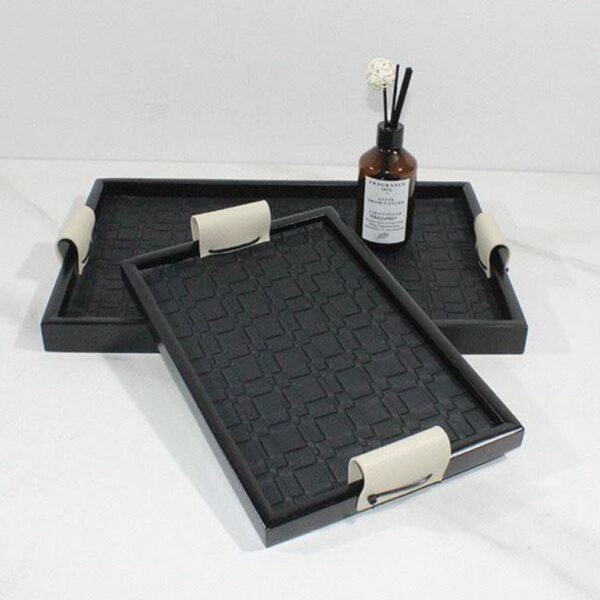 Plateau-Organiseur-en-Cuir-Bicolore-Design-Tissé-Prix-Casablanca-Maroc-coucouMarket-Multicolores-PRIX-promo-casablanca-maroc-coucouMarket-Rabat-Fes-Marrakech-Tanger