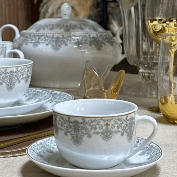 Service-de-Table-Royal-38 Pièces-Motif-Argent-&-Or-PRIX-promo-casablanca-maroc-coucouMarket-Rabat-Fes-Marrakech-Tange