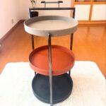 chariot-de-service-de-luxe-en-3-etages-cuir-metal-design-couleurs-bicolores-PRIX-promo-casablanca-maroc-coucouMarket-Rabat-Fes-Marrakech-Tanger