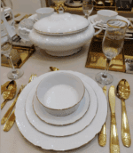 Service-de-Table-25 Pièces-Marry-Antoinette-en-Porcelaine-Gold-PRIX-promo-casablanca-maroc-coucouMarket-Rabat-Fes-Marrakech-Tanger
