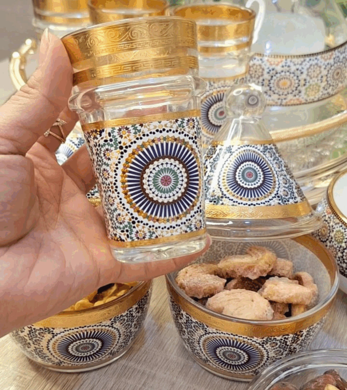 12-Verres-à-thé-traditionnels-Motif-Rosace-de-Fès-PRIX-promo-casablanca-maroc-coucouMarket-Rabat-Fes-Marrakech-Tanger