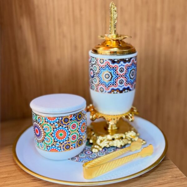Set-Bakhoor-Royal-Zellige-de-4-Pièces-prix-Casablanca-Maroc-coucouMarket-Fes-Rabat-Marrakech