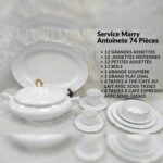 Service-de-Table-74 Pièces-Marry-Antoinette-en-Porcelaine-Gold-PRIX-promo-casablanca-maroc-coucouMarket-Rabat-Fes-Marrakech-Tanger