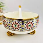 Ensemble-Soupière-&-Bols-Motif-Zellige-14-Pièces-prix-casablanca-Maroc