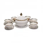 Service-de-Table-Chic-15-Pièces-Élancia-Blanc-&-Doré-prix-Casablanca-Maroc-coucouMarket-Fes-Rabat-Marrakech