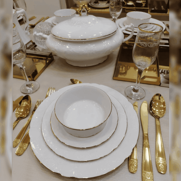 Service-de-Table-74 Pièces-Marry-Antoinette-en-Porcelaine-Gold-PRIX-promo-casablanca-maroc-coucouMarket-Rabat-Fes-Marrakech-Tanger