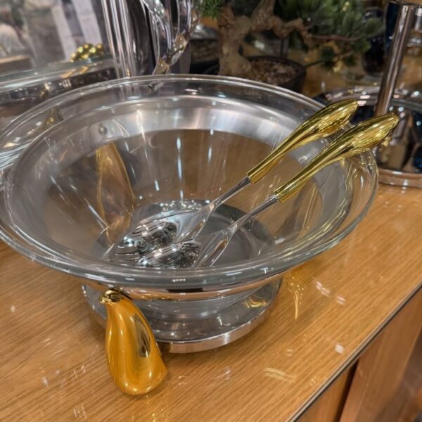 Grand-Saladier-de-Luxe-en-Verre-et-Inox-18/10-Dorée-PRIX-promo-casablanca-maroc-coucouMarket-Rabat-Fes-Marrakech-Tanger