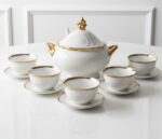 Service-de-Table-Chic-15-Pièces-Élancia-Blanc-&-Doré-prix-Casablanca-Maroc-coucouMarket-Fes-Rabat-Marrakech