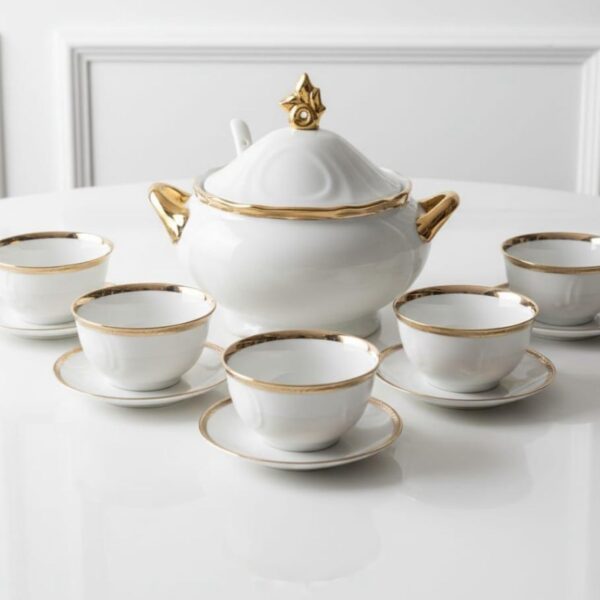 Service-de-Table-Chic-15-Pièces-Élancia-Blanc-&-Doré-prix-Casablanca-Maroc-coucouMarket-Fes-Rabat-Marrakech