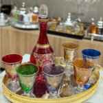 Service-Carafe-et-6-Verres-Multicolores-Motif-Tourat-PRIX-promo-casablanca-maroc-coucouMarket-Rabat-Fes-Marrakech-Tanger
