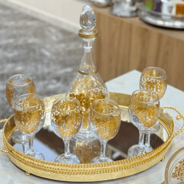 Service-Carafe-avec-6-verres-Tulipes-Motif-Amira-Transparent-PRIX-promo-casablanca-maroc-coucouMarket-Rabat-Fes-Marrakech-Tanger