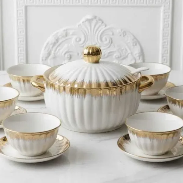 Ensemble-de-15-Pièces-Oriva-Élégant-Blanc-&-Or-prix-Casablanca-Maroc-coucouMarket-Fes-Rabat-Marrakech