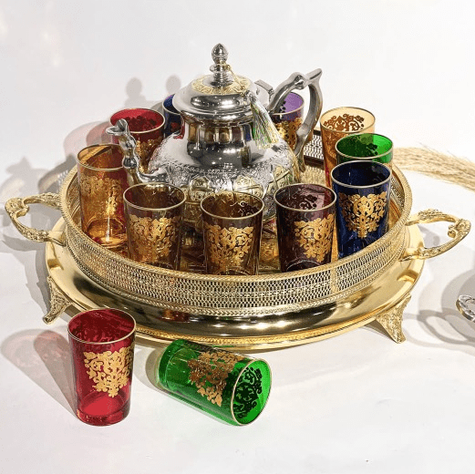 12-verres-a-the-Colorés-motif-amira-Prix-Casablanca-Maroc-coucouMarket