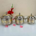 Ensemble-de-3 Boîtes-à-Thé-Marocaines-3mayer-Argent-et-Doré-PRIX-promo-casablanca-maroc-coucouMarket-Rabat-Fes-Marrakech-Tanger