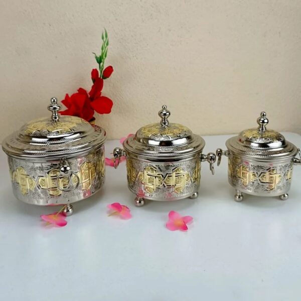 Ensemble-de-3 Boîtes-à-Thé-Marocaines-3mayer-Argent-et-Doré-PRIX-promo-casablanca-maroc-coucouMarket-Rabat-Fes-Marrakech-Tanger